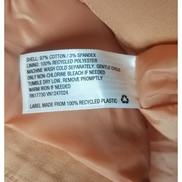 Universal Thread Women's Sz. XS Coral Drawstring Waist Button Up Utility Jacket - Picture 5 of 8